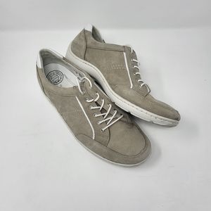 Pro Aktiv Waldlaufer Women Size 9.5 Jasmine Henni‎ Taupe White Suede